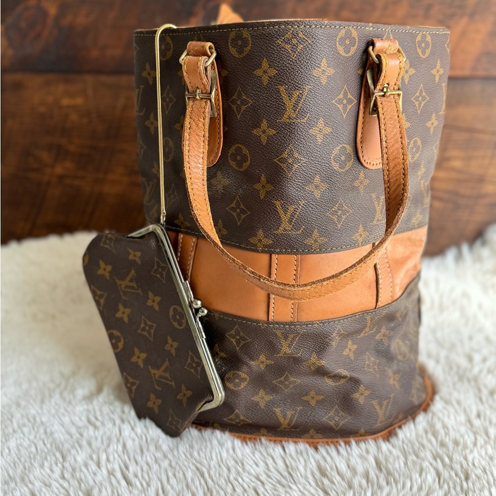 Louis Vuitton Limited monogram bucket bag authenticated